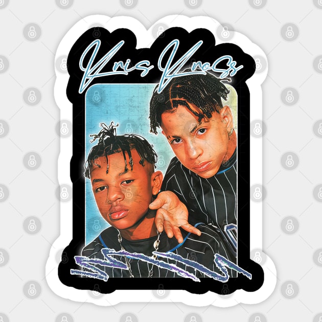 Kris Kross / 90s Aesthetic Fan Art Design Sticker by DankFutura